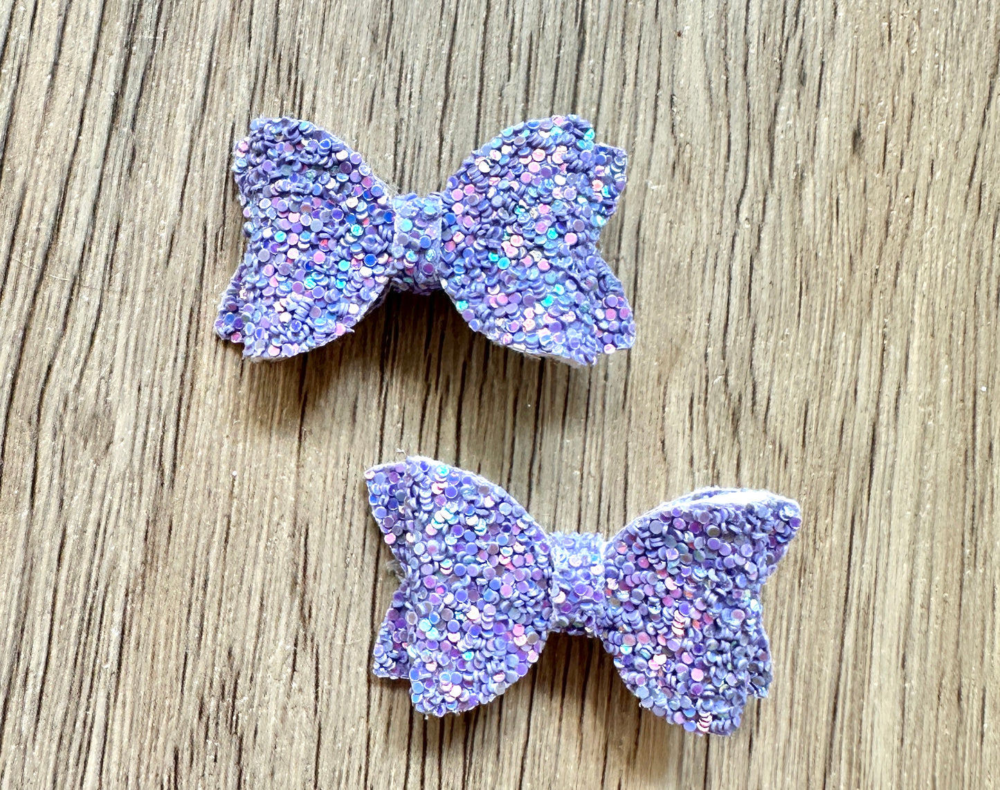 Purple Glitter Mini Pigtail Set