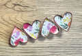 Floral Heart Inlay Clip