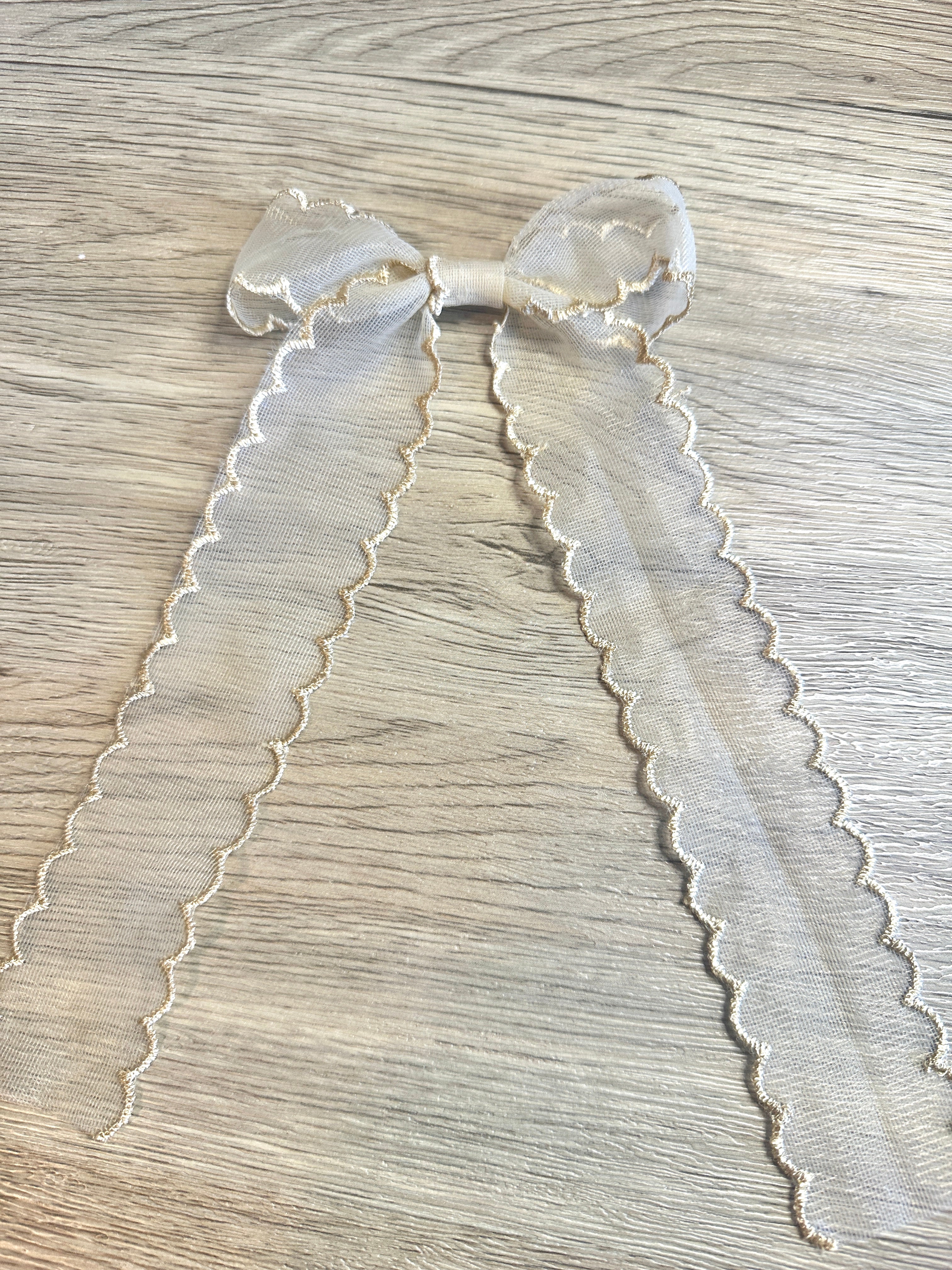 Tan Flowy Klaire Bow
