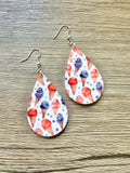 Patriotic Ice Cream Teardrop Earrings