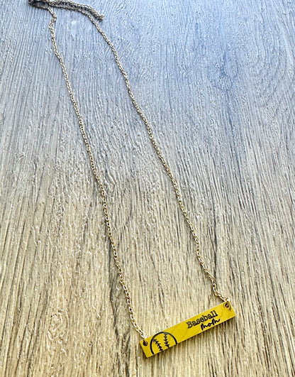 Sports Mama Necklace- 8 Sport Options