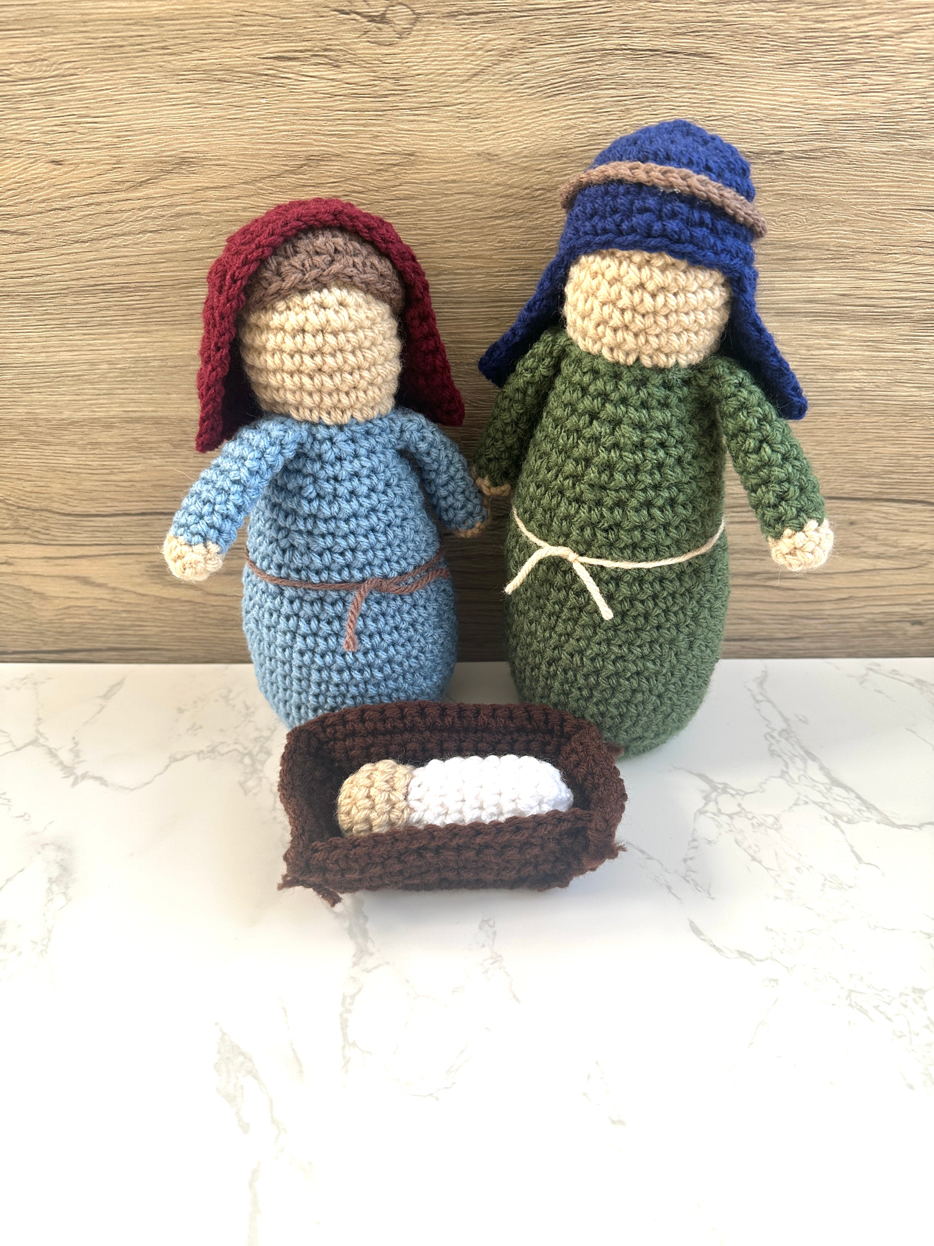 Hand crochet Nativity