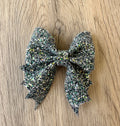 Midnight Waterball Glitter Bat Bow