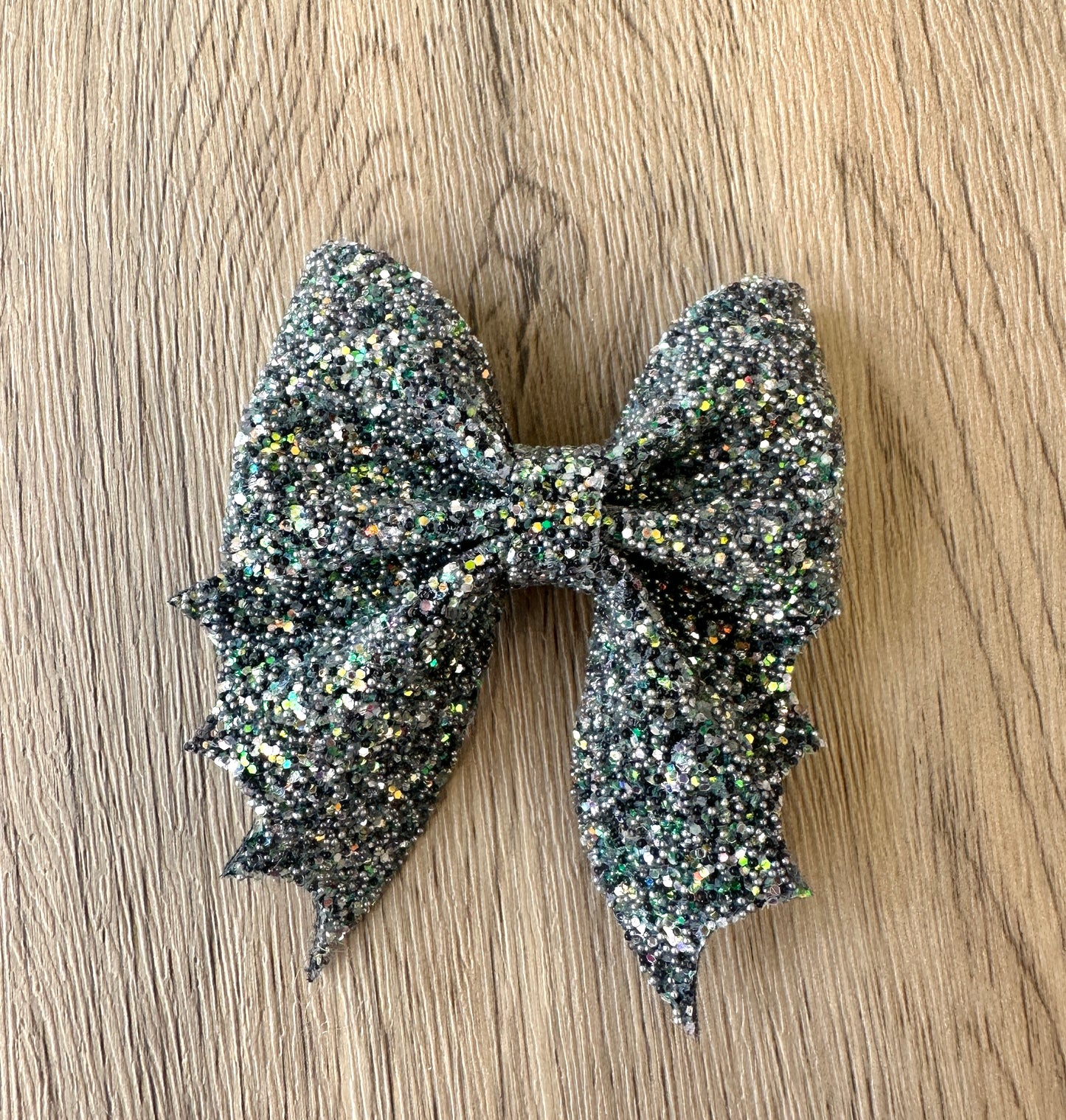Midnight Waterball Glitter Bat Bow