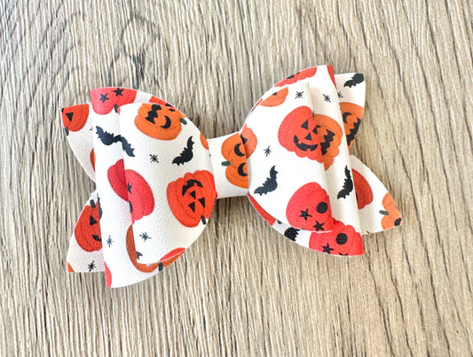 Orange Pumpkin Payton Bow
