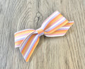 Pastel Halloween Stripe Blakley Bow