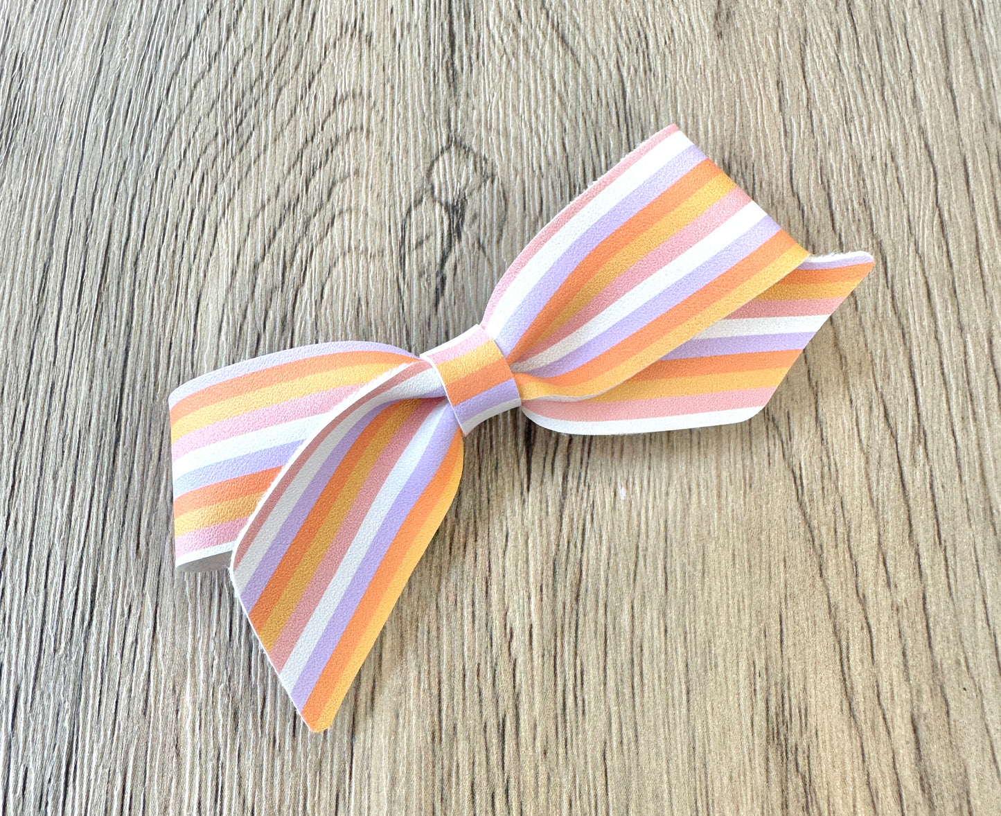 Pastel Halloween Stripe Blakley Bow