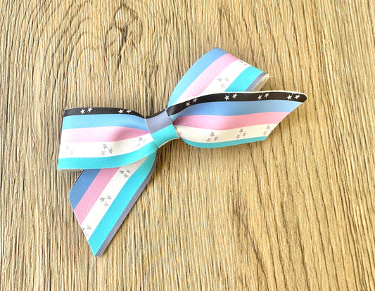 Blue Stripe Blakely Bow
