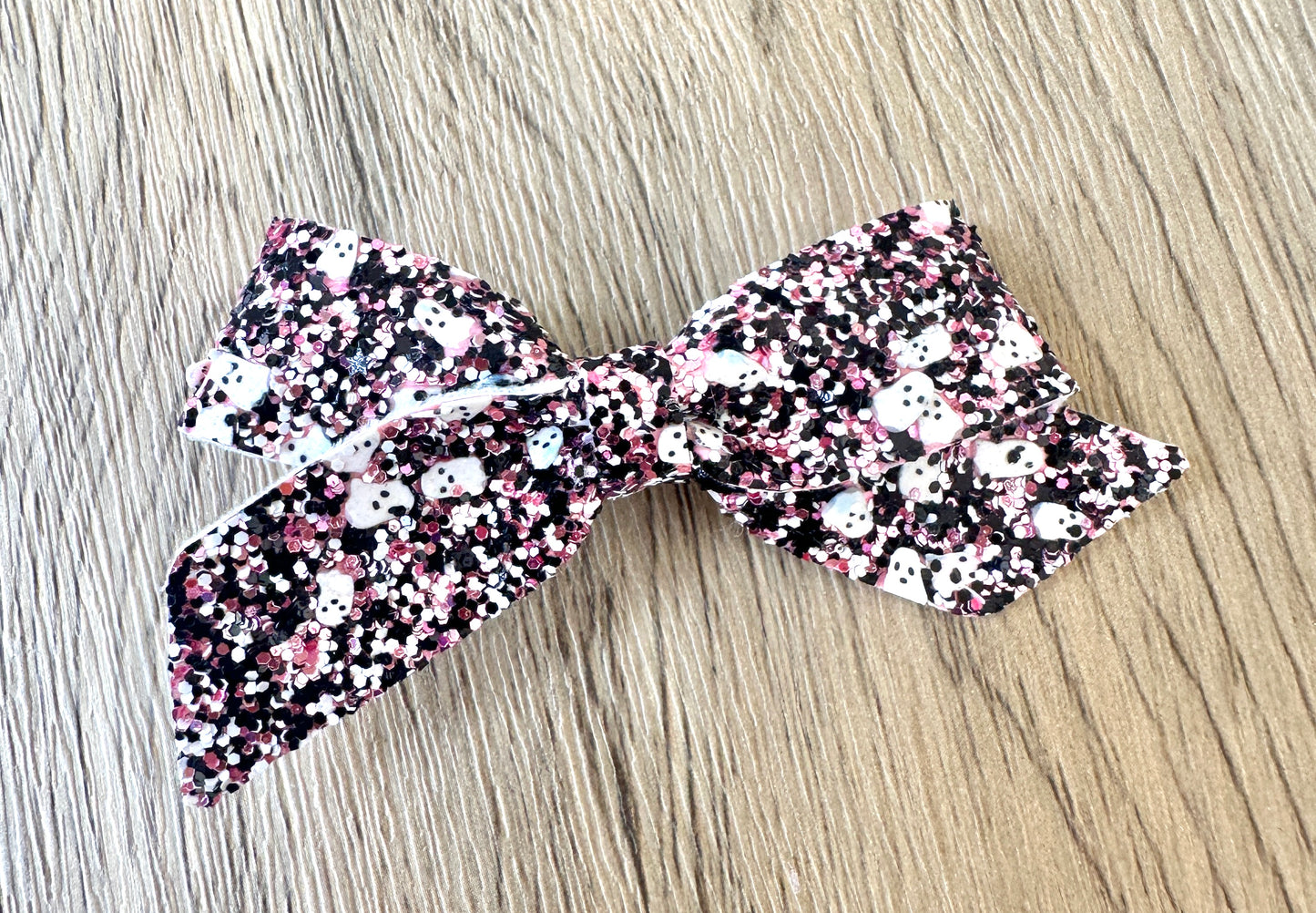 Glitter Ghost Blakley Bow