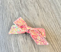 Orange Glitter Blakley Bow