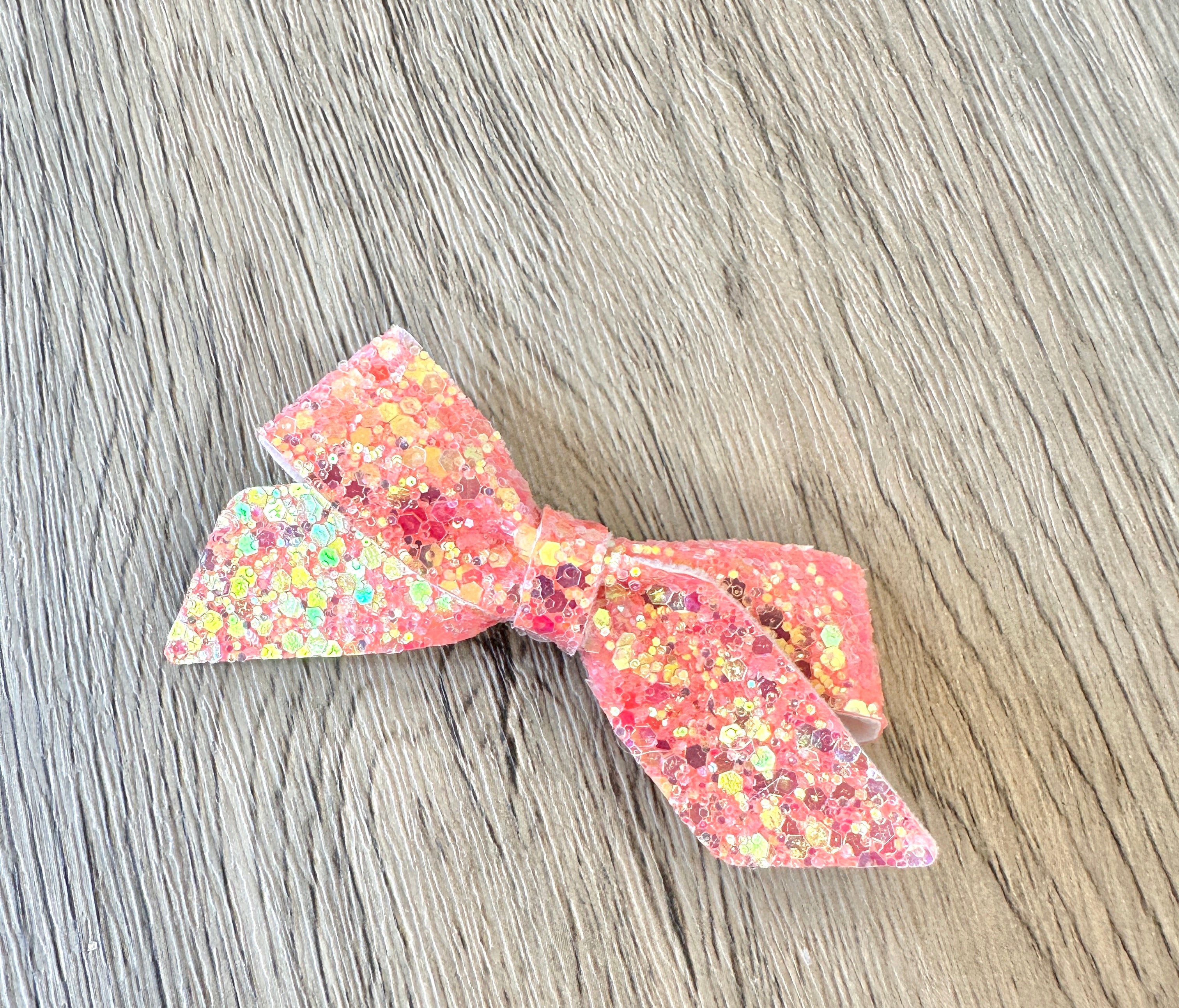 Orange Glitter Blakley Bow