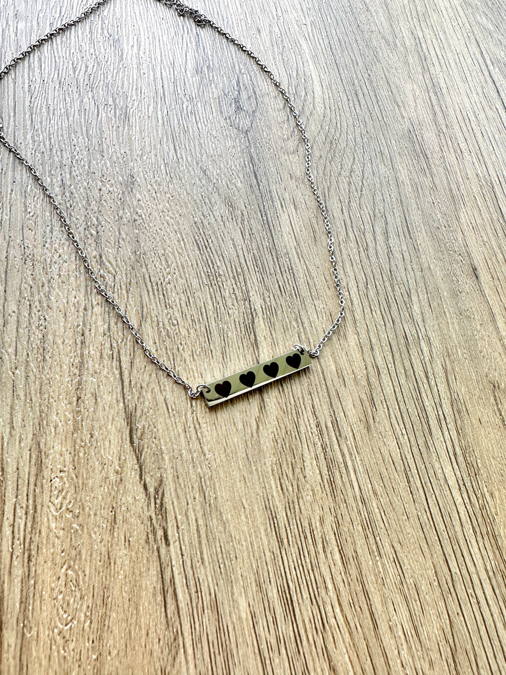 Babies on Earth and Heaven Bar Necklace