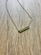 Babies on Earth and Heaven Bar Necklace