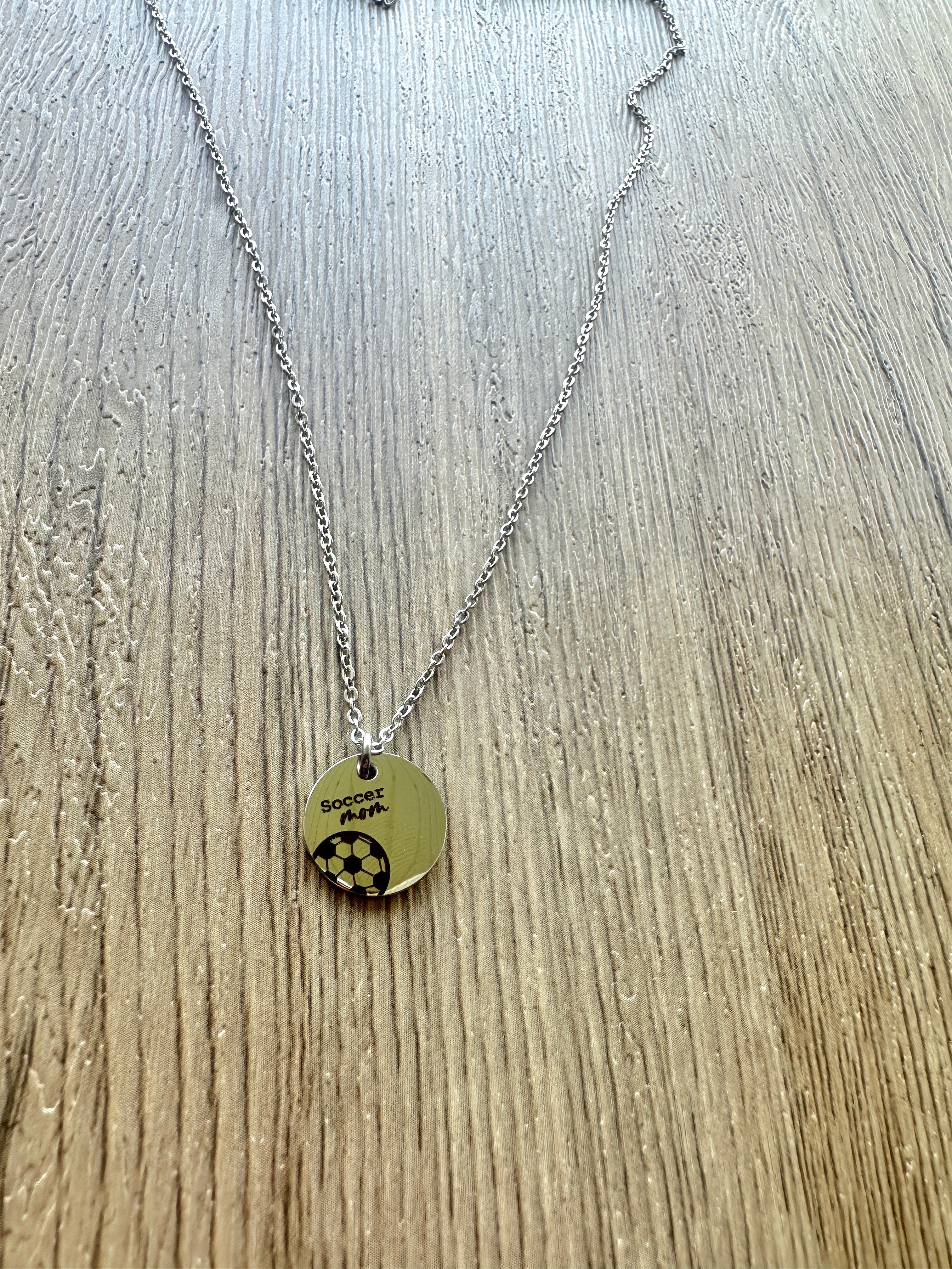 Round Sports Mom Necklaces- 14 sports