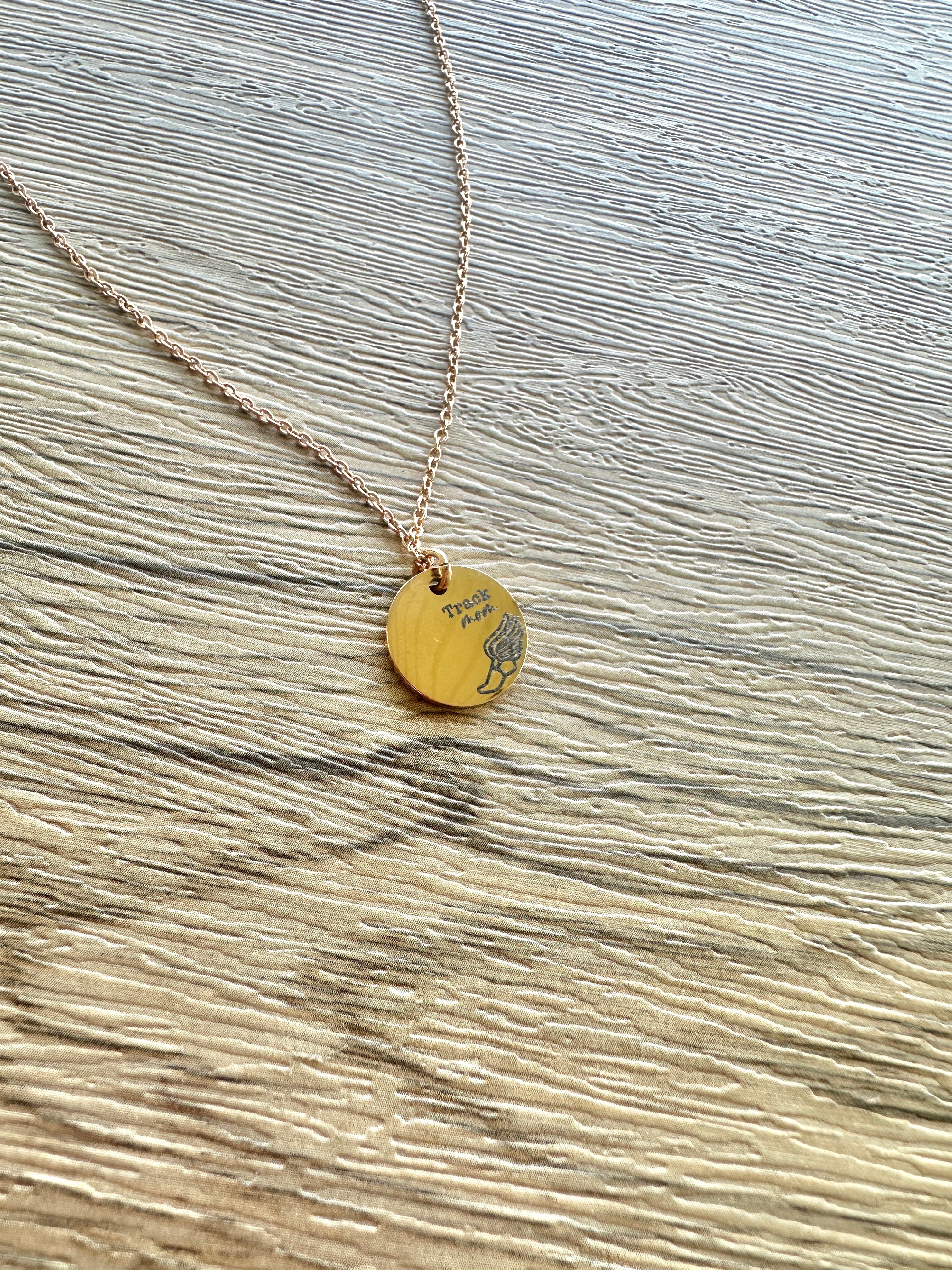 Round Sports Mom Necklaces- 14 sports