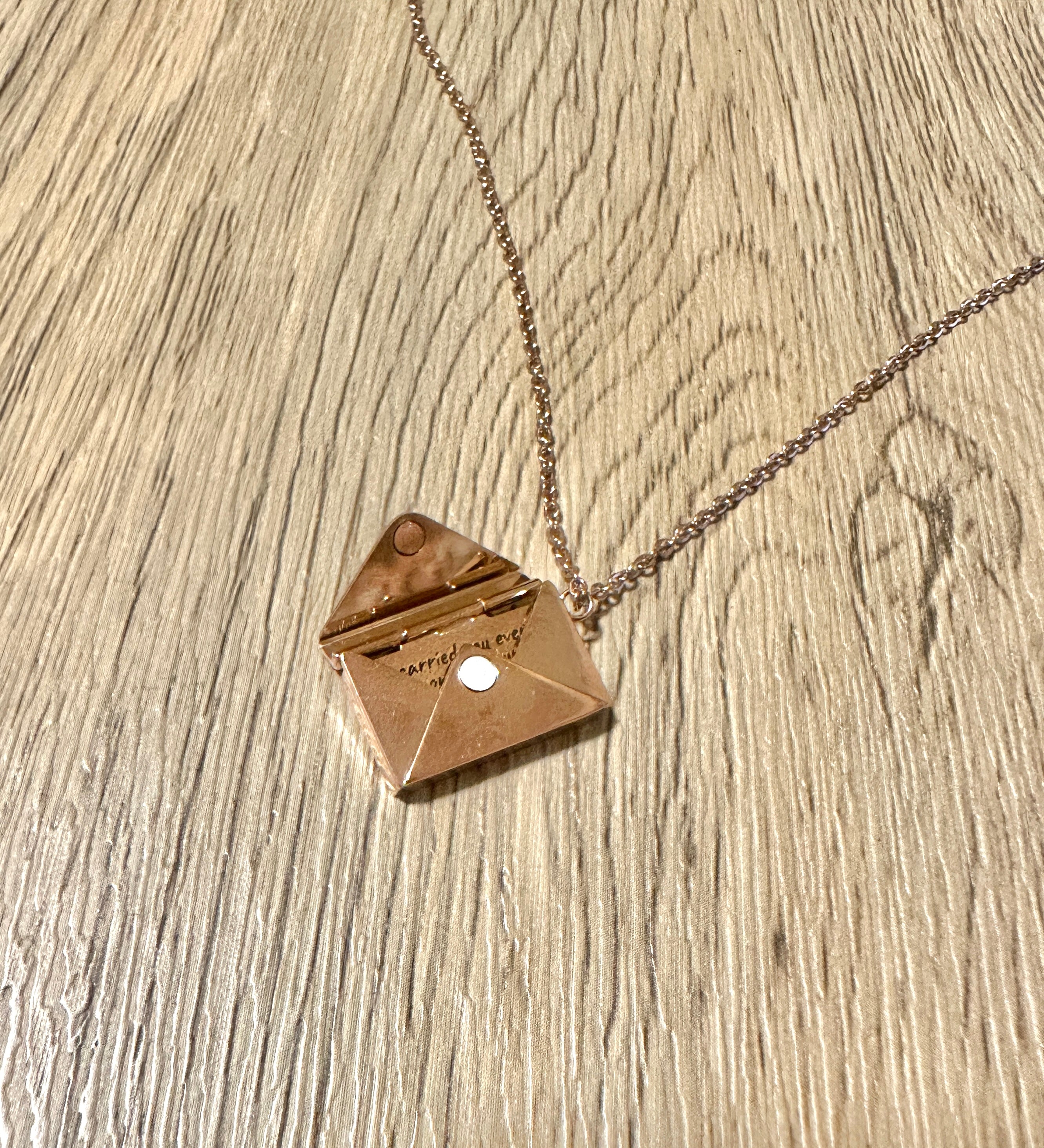 I'll Love You Every Day of My Life Envelope Necklace