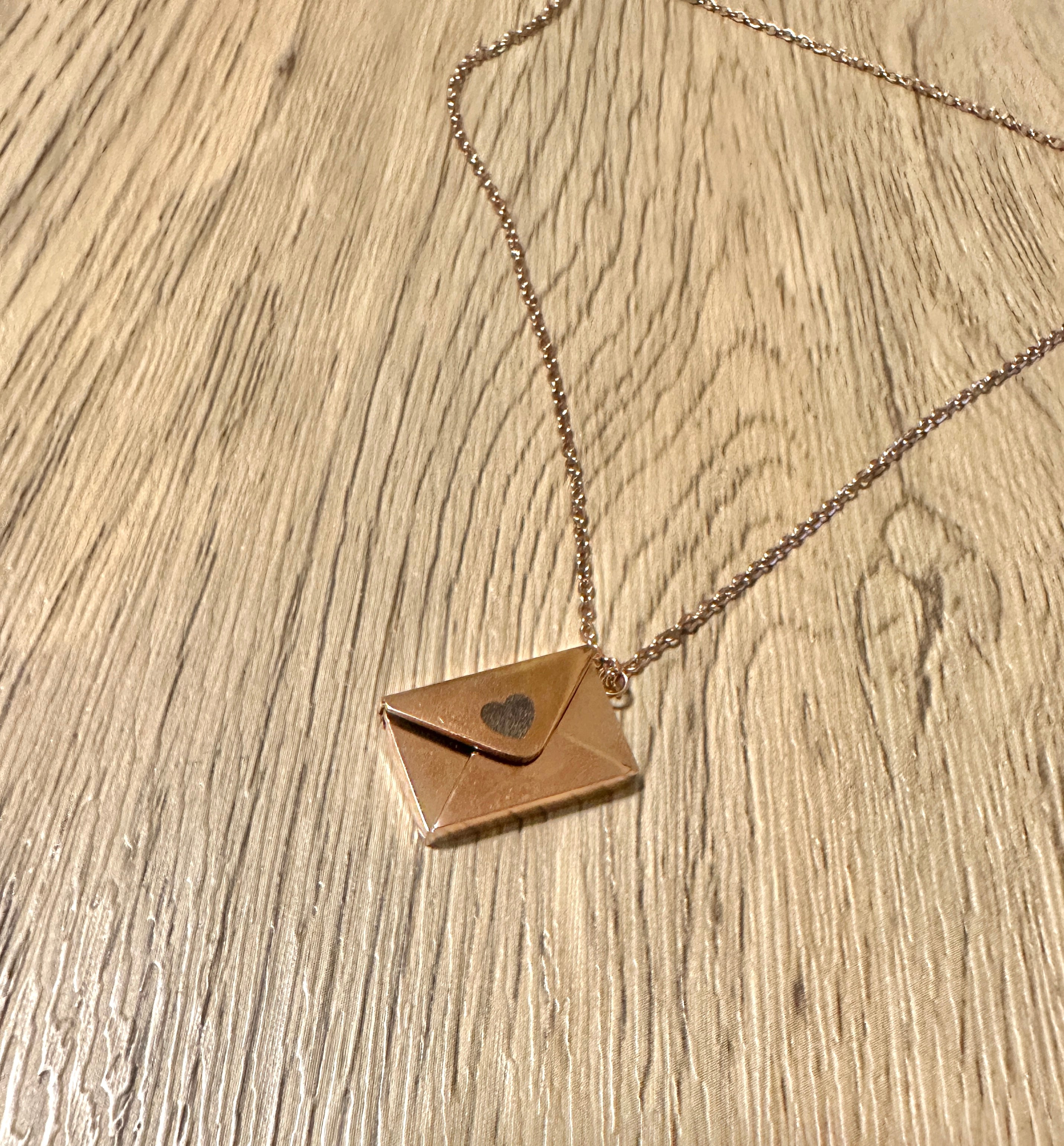 I'll Love You Every Day of My Life Envelope Necklace