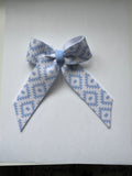 Light Blue Aztec Klaire Bow