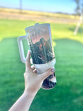 Colorful Mountains 40 oz Flip Straw Tumbler