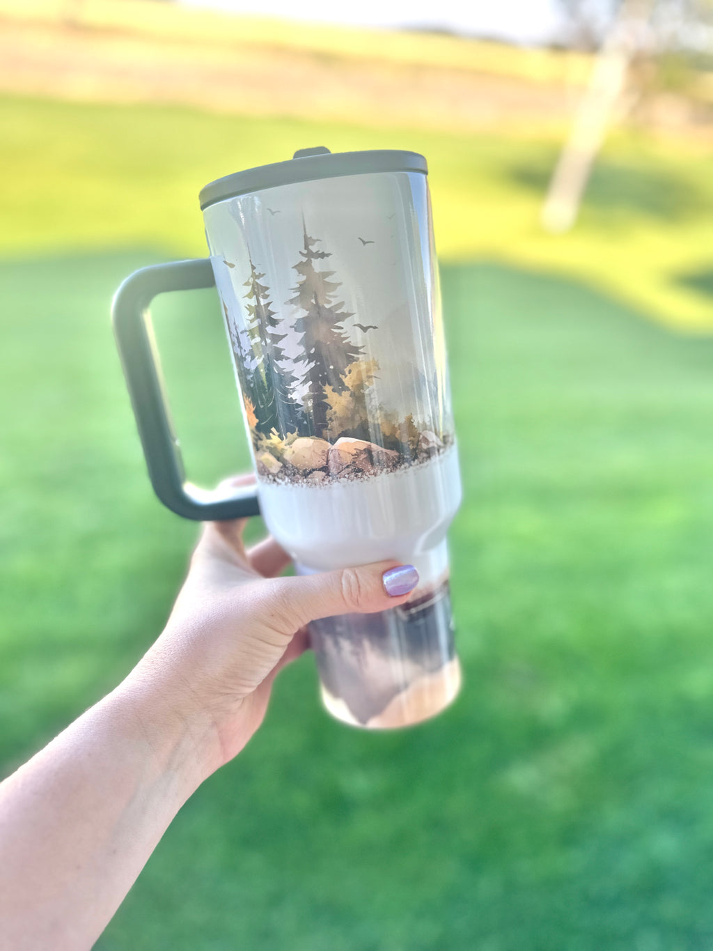 Classic Mountain 40 oz Flip Top Tumbler