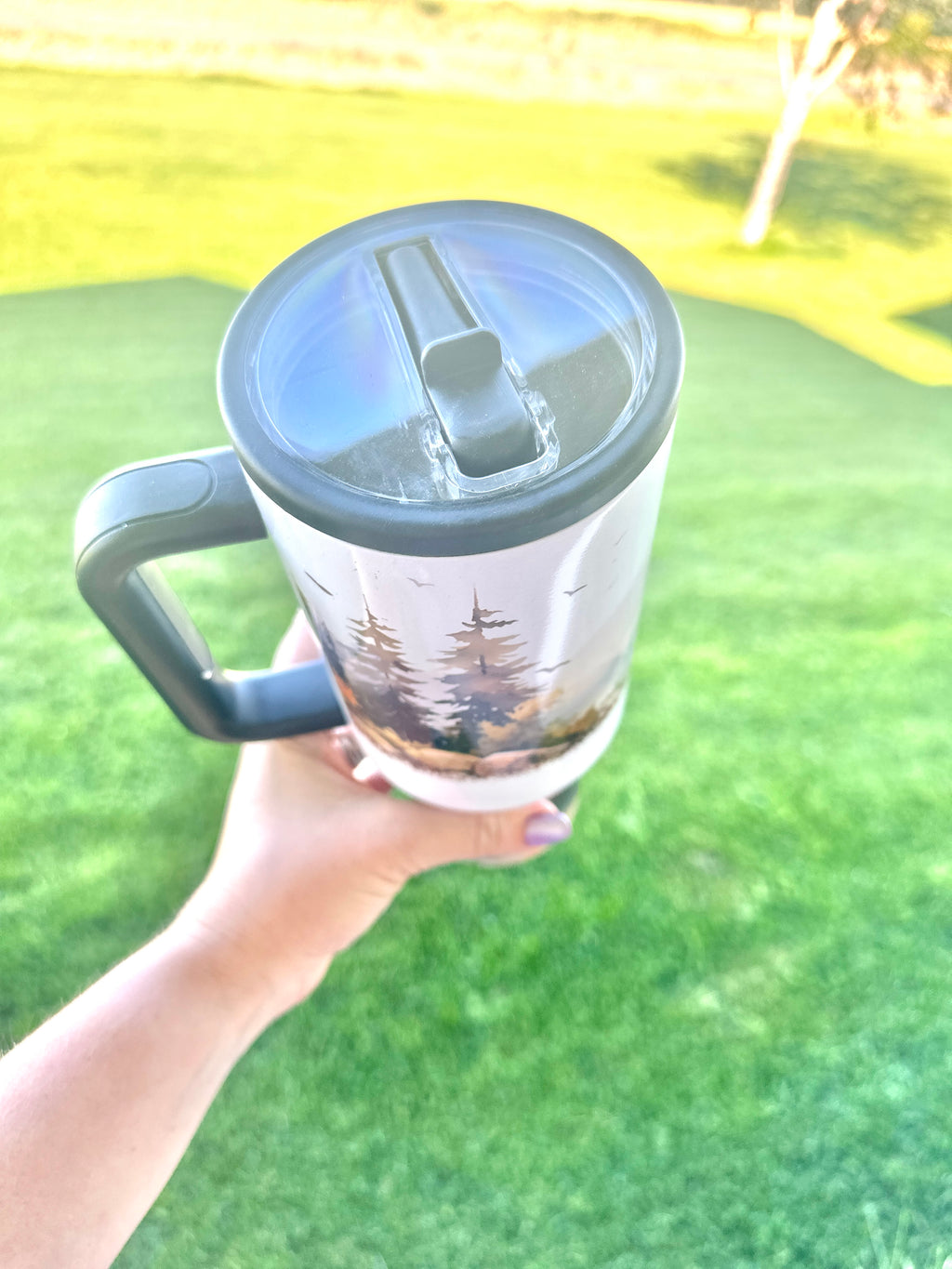 Classic Mountain 40 oz Flip Top Tumbler