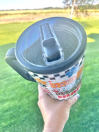 Checkered Mama 40 oz Flip Top Tumbler