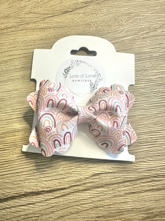 Neutral Rainbow Grace Bow