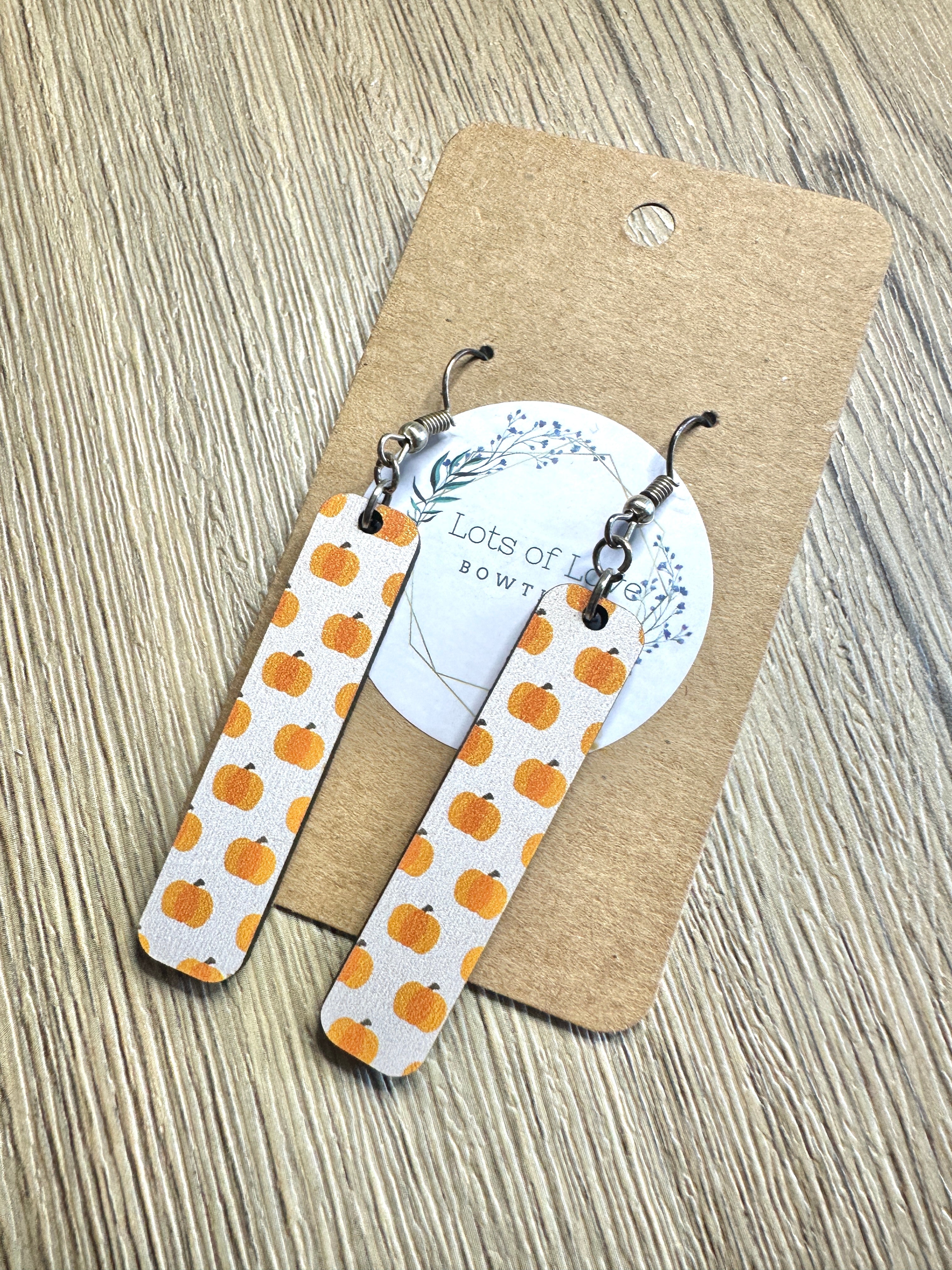 Pumpkin Bar Earrings