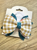 Pumpkin Patch Plaid Top Phoebe Bow