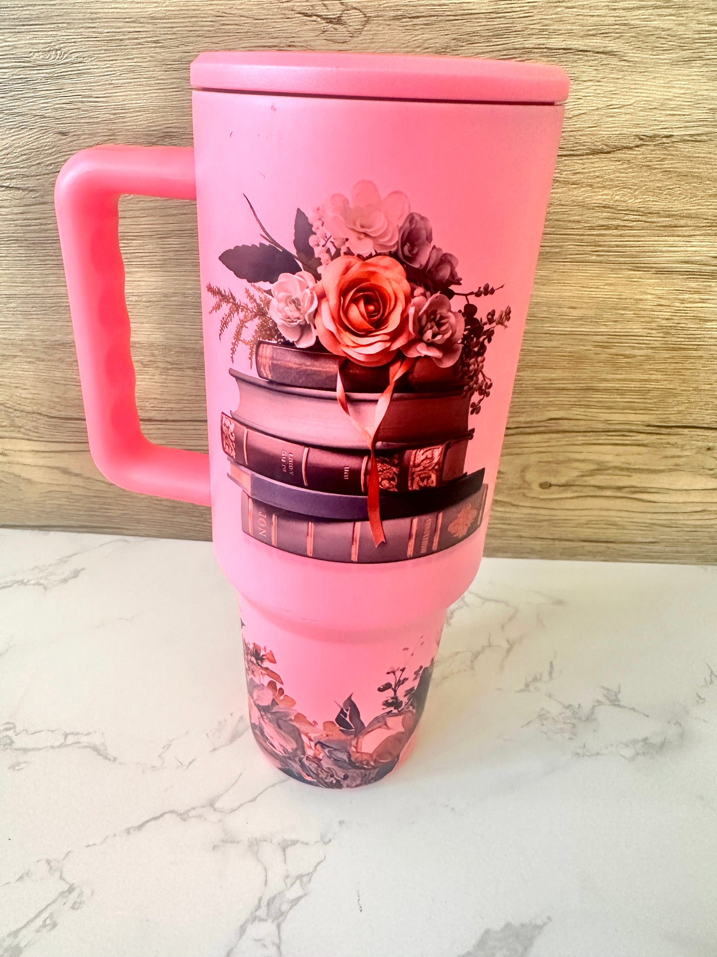 Coral Matte Book Lover 3.0 40 oz