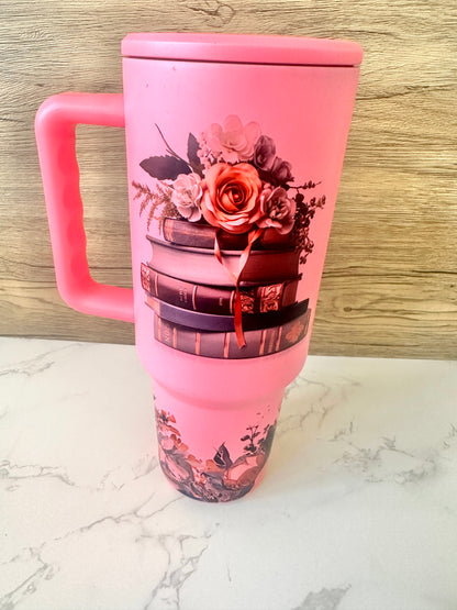 Coral Matte Book Lover 3.0 40 oz