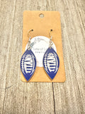 Titans Small Football Earrings