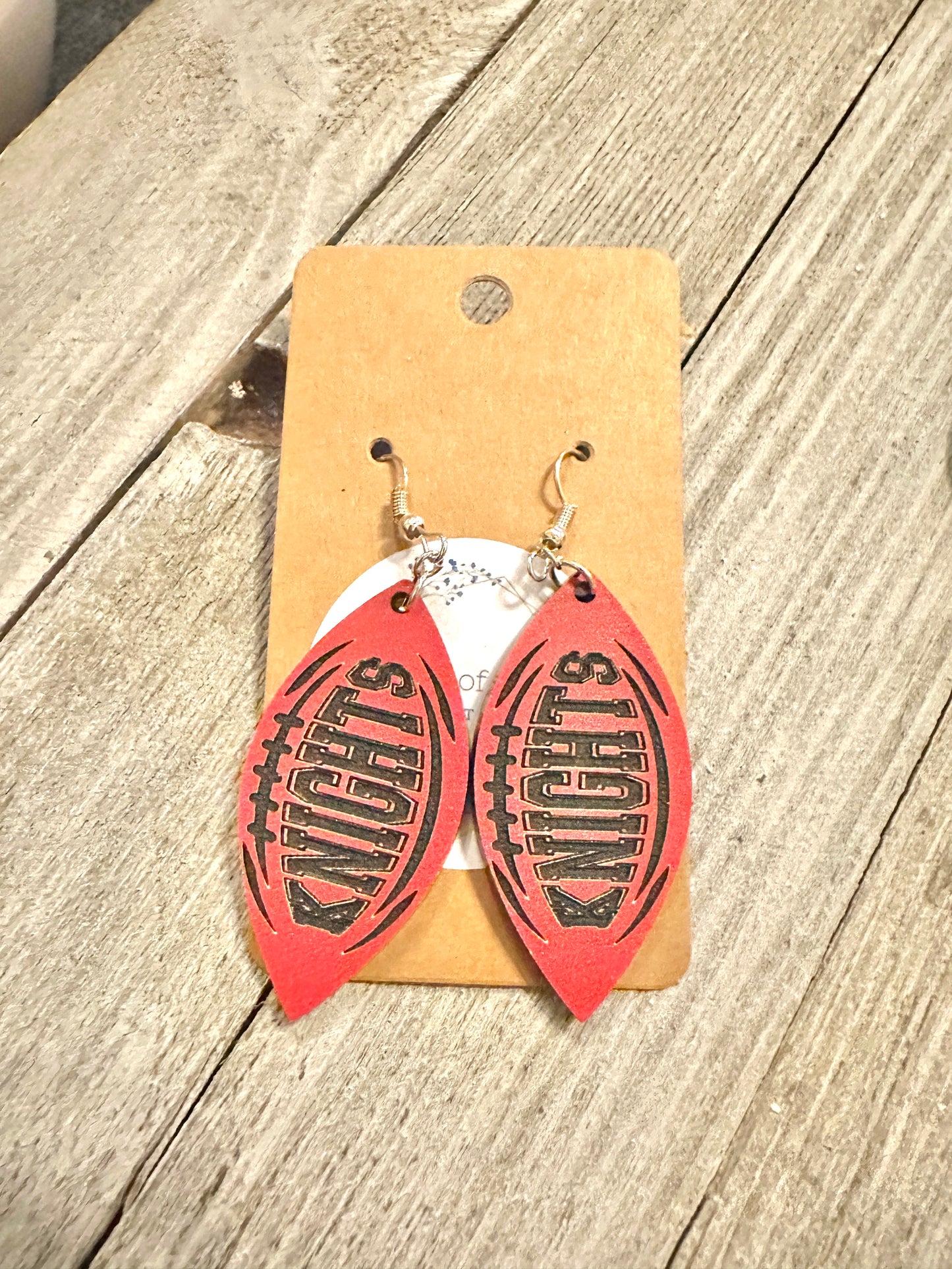 Knights Football Earrings