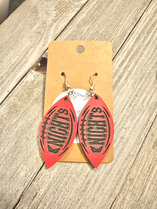 Knights Football Earrings