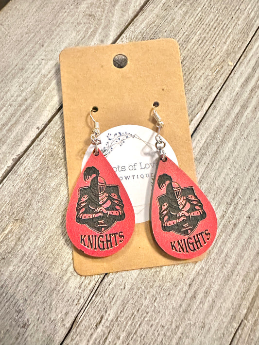 Knights Small Mascot Earrings