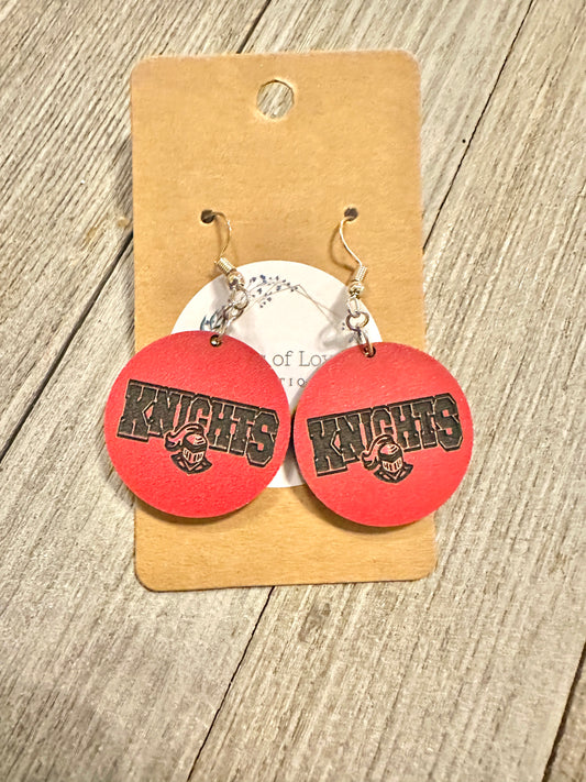 Knight Small Circle Earrings