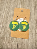 Bees Small Circle Earrings