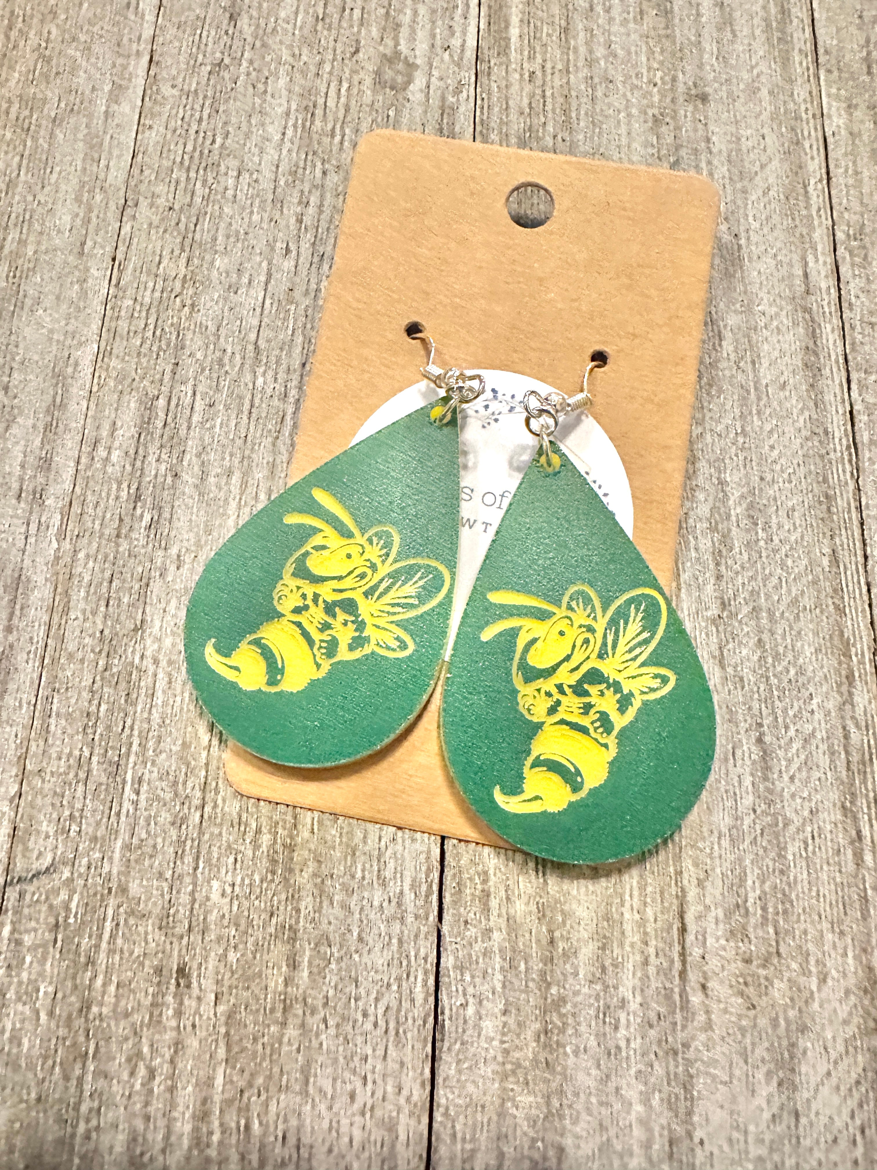 Bees Teardrop Earrings