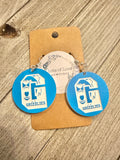 Grizzly Circle Earrings