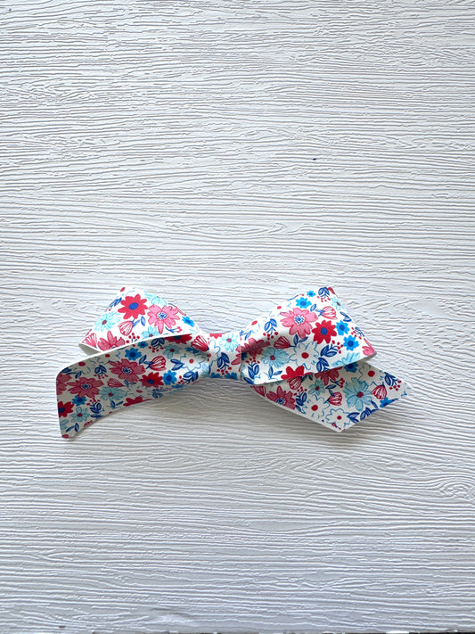 Patriotic Floral Blakely Bow