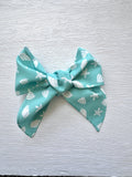 Aqua Beach Handtied Bow