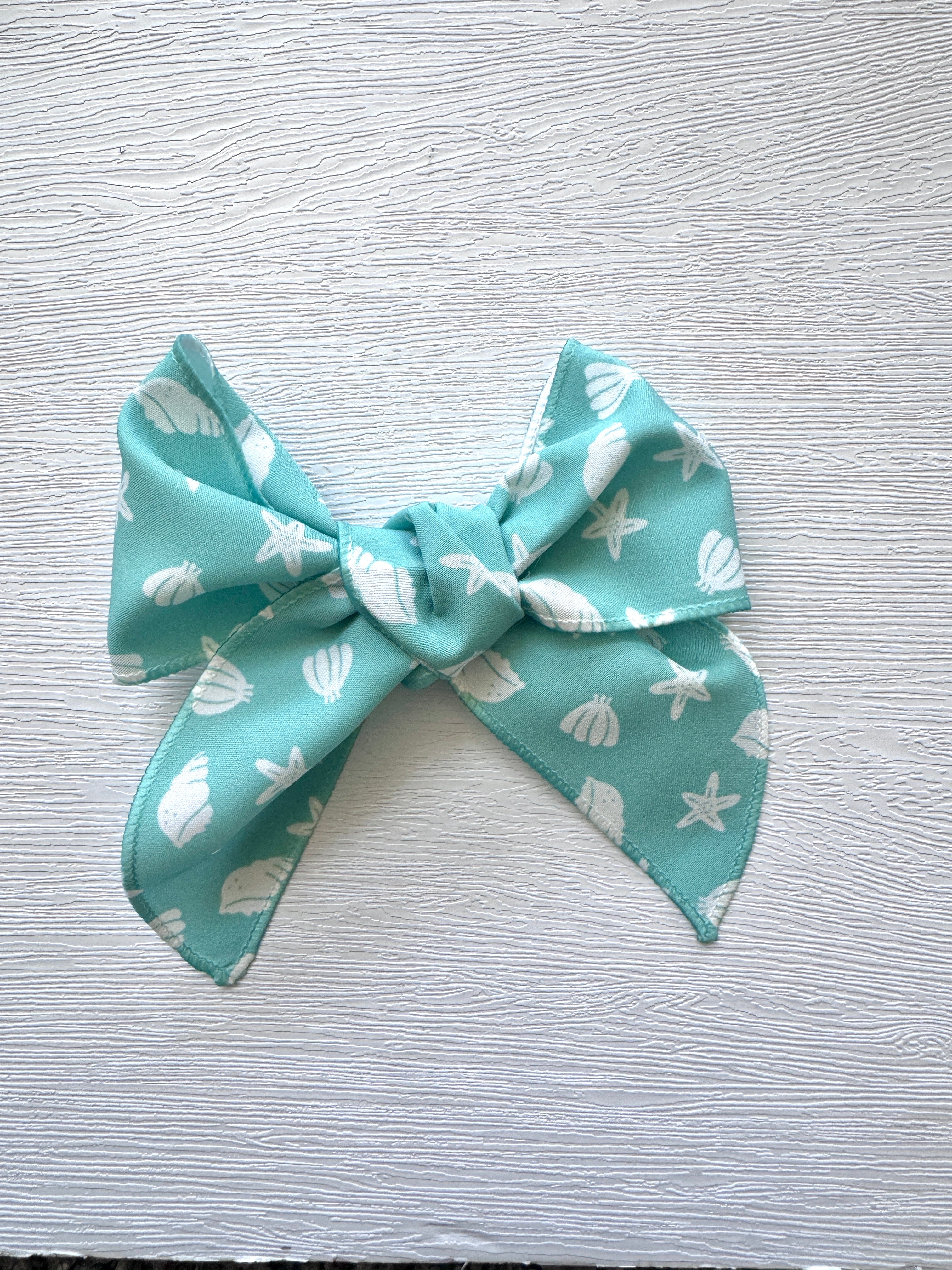 Aqua Beach Handtied Bow
