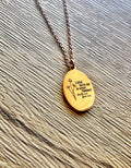 Look Unto Christ Oval Wildflower Necklace- 2025 Youth theme