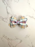 Yellow Plaid Grace Bow