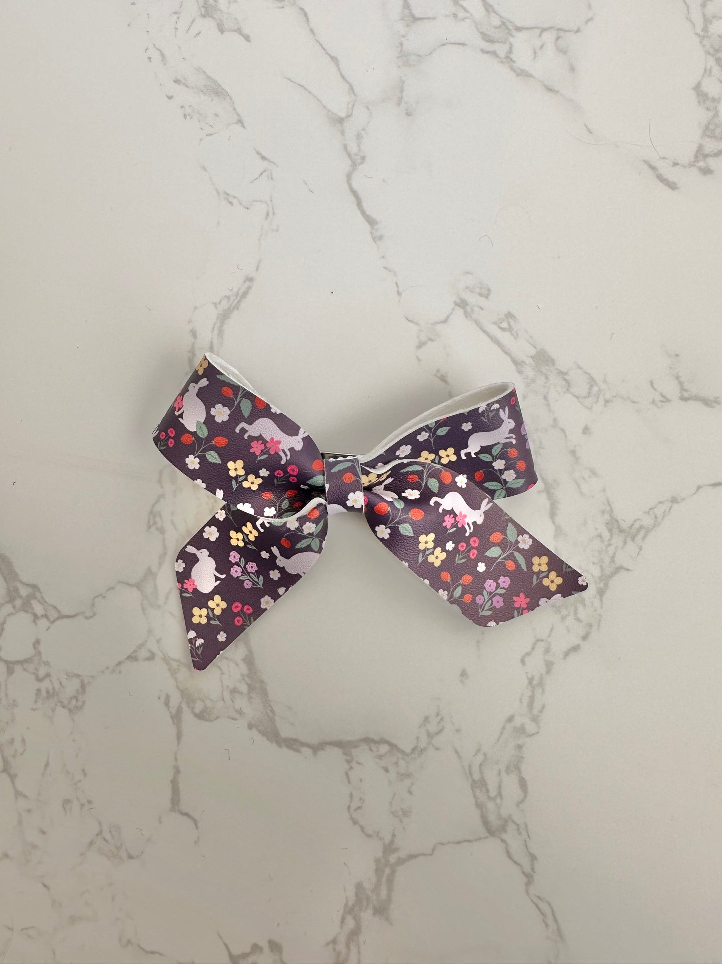 Dark Bunny Floral Blakley Bow