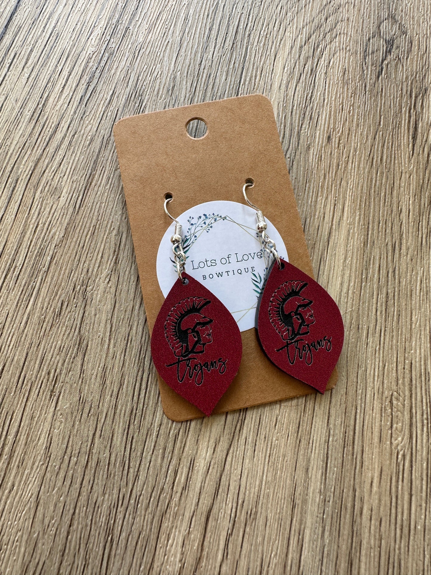 Trojans Mini Pointed Teardrop Earrings