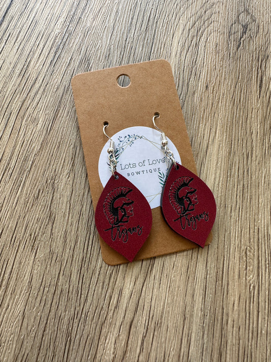 Trojans Mini Pointed Teardrop Earrings