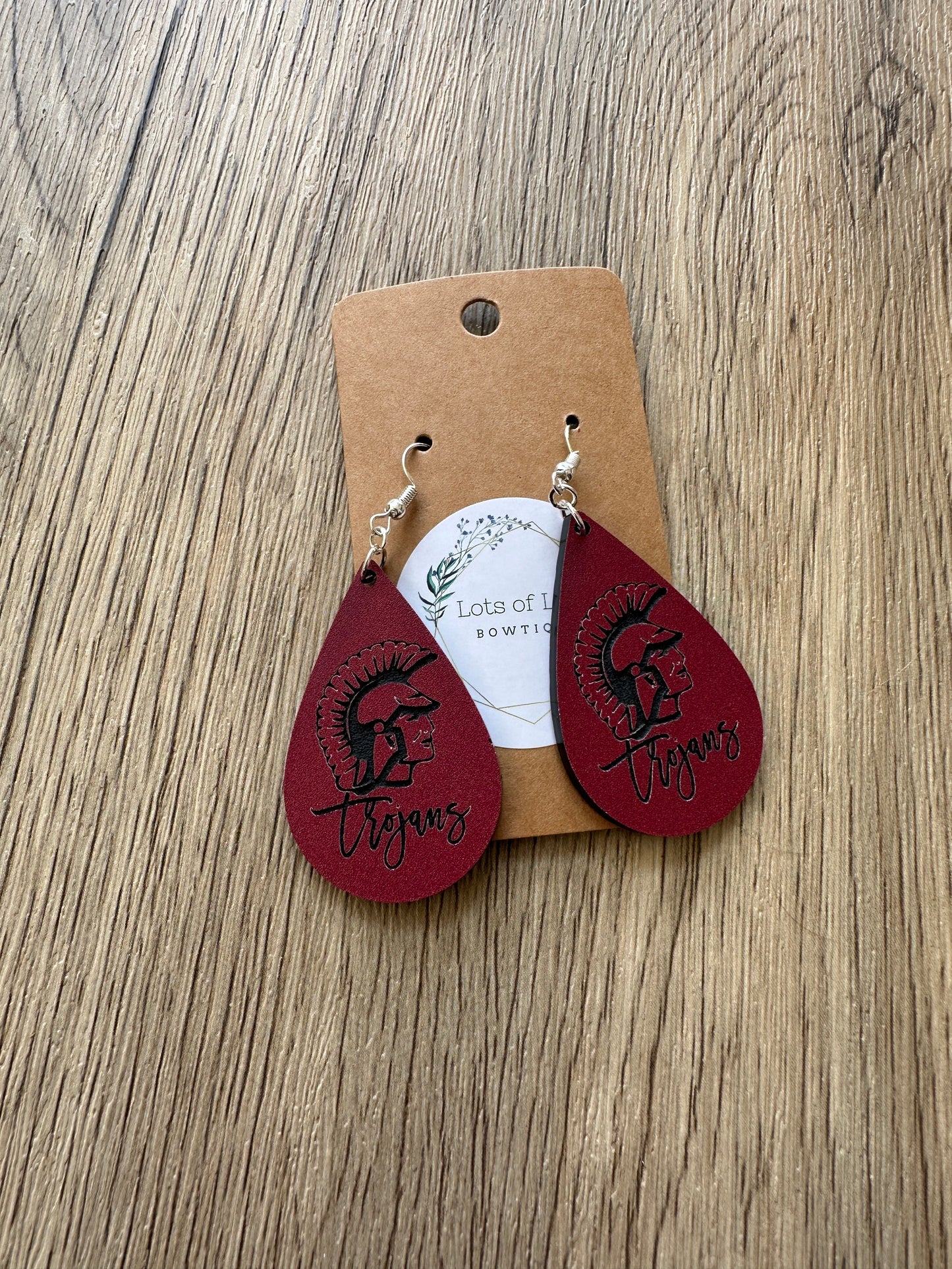 Trojans Teardrop Earrings