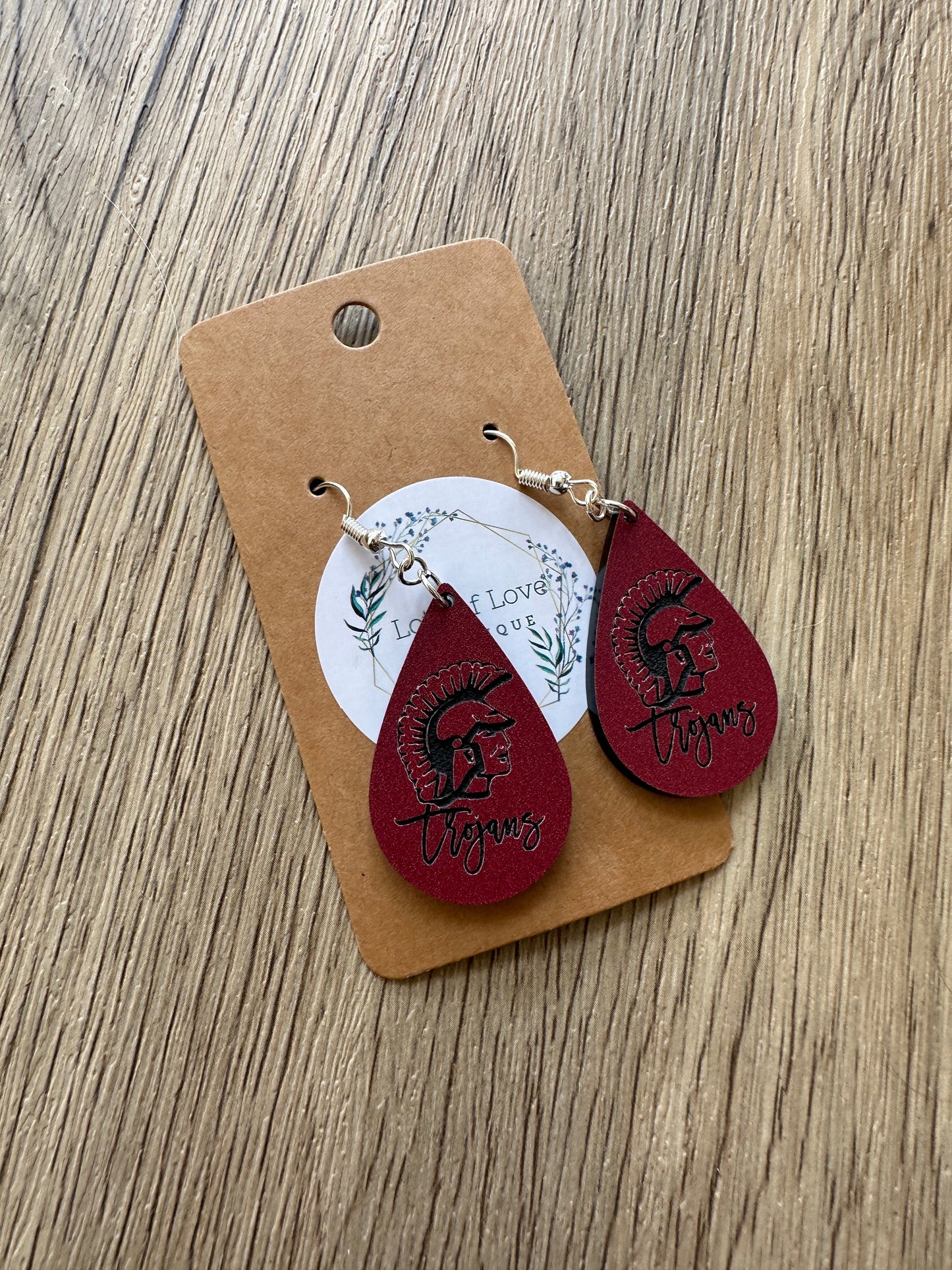 Trojan Mini Teardrop Earrings