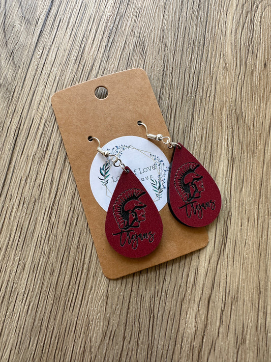 Trojan Mini Teardrop Earrings